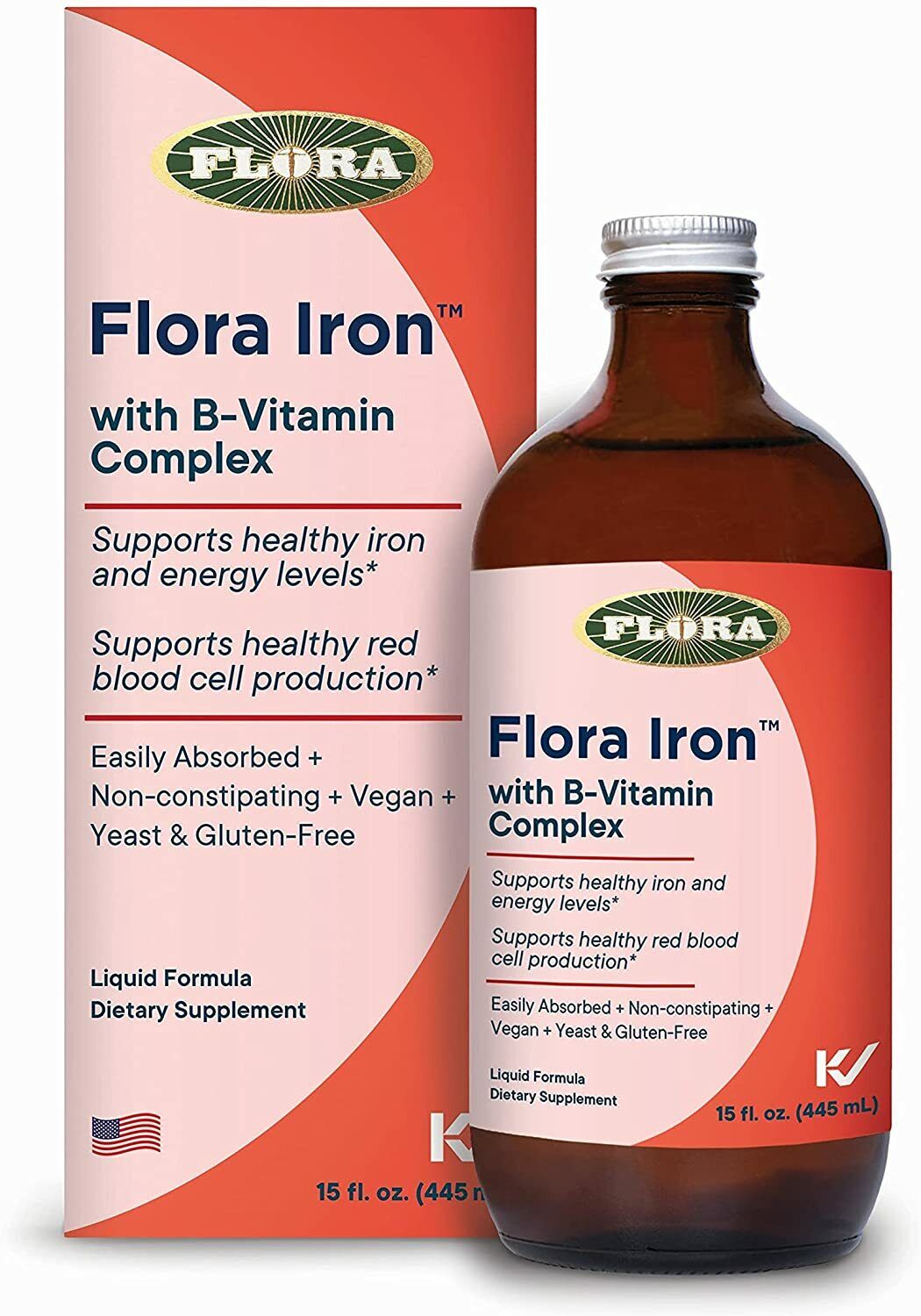 Hierro con complejo de vitamina B, apoya niveles saludables de hierro y energía
