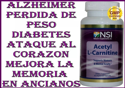 ACETYL L-CARNITINE  100% Natural