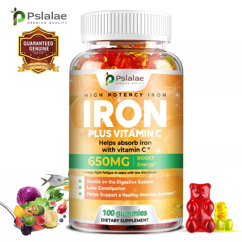 650mg Iron Supplement - With Vitamin C - Increases Hemoglobin Levels
