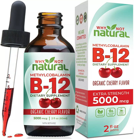 Líquido de vitamina B12 | Potenciador de energía, estado de ánimo y memoria