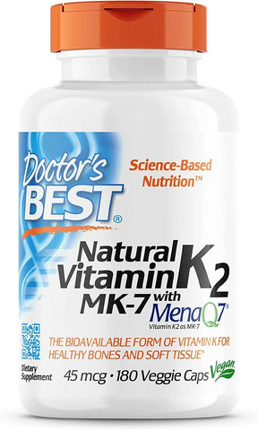 Vitamina K2 Mk-7, apoya la salud ósea y la elasticidad de los tejidos blandos