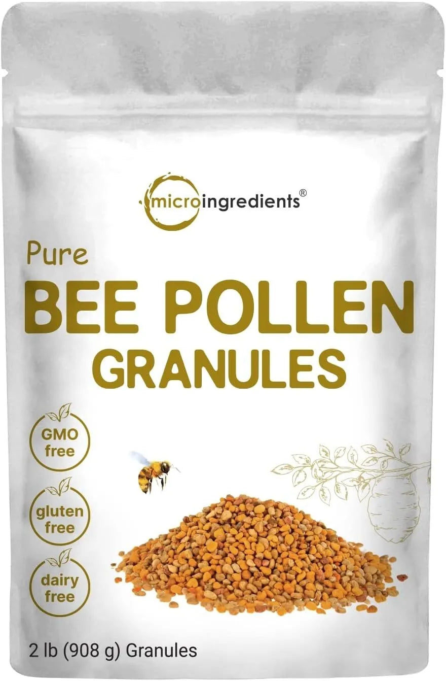 Gránulos de polen de abeja, ricos en proteínas, vitaminas y minerales, 2 libras