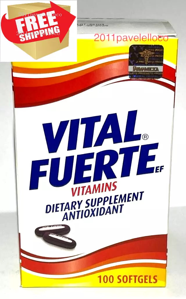 Vital Fuerte  Vitamins VITAMINAS Y MINERALES  100 Softgels Antioxidant