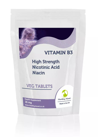 Vitamina B3 16mg Nicotinic Ácido Niacina 250 Veggetables Pastillas