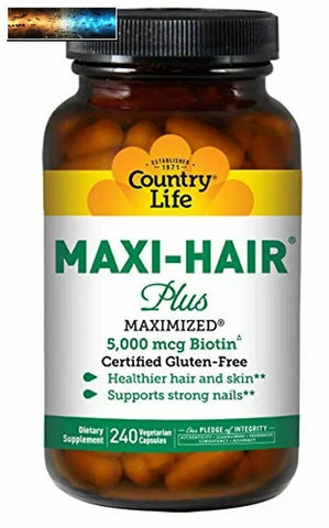 Country Life Maxi-Hair Plus 240 Pastillas Vegetales