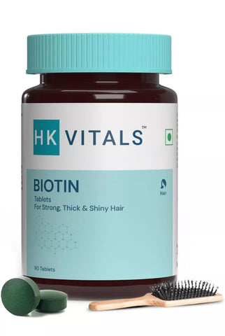 Healthkart Hk Vitals Biotina,Suplemento para Crecimiento de Pelo,Fuerte Pelo