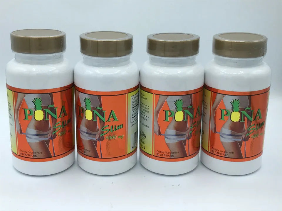 4 Piña Slim Pastillas Adelgazar Rapido fat burner Peso weigth loss mujer pills
