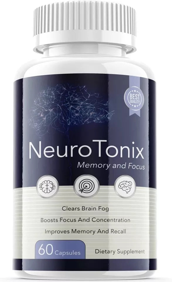 1- Pack - NeuroTonix Brain Booster, Focus, Memory, Clarity, Nootropic