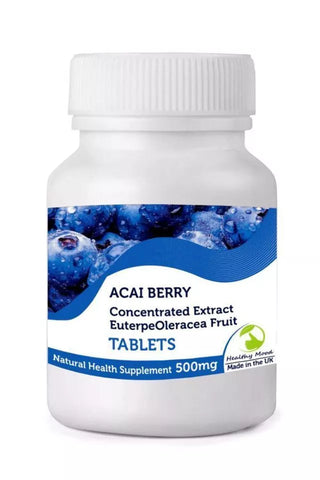 Acai Baya Concentrado Acai Extracto Antioxidante 500mg-250 Tabletas Pastilla