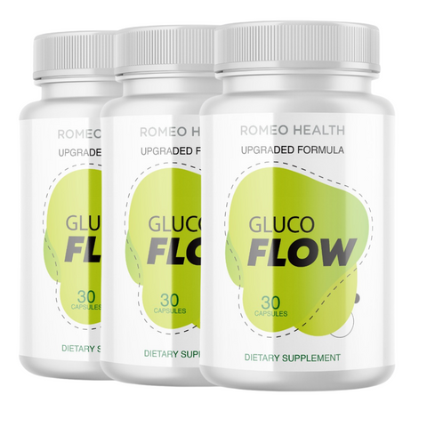 (3 Pack!) GlucoFlow Advanced Blood Sugar Upgraded Formula - New