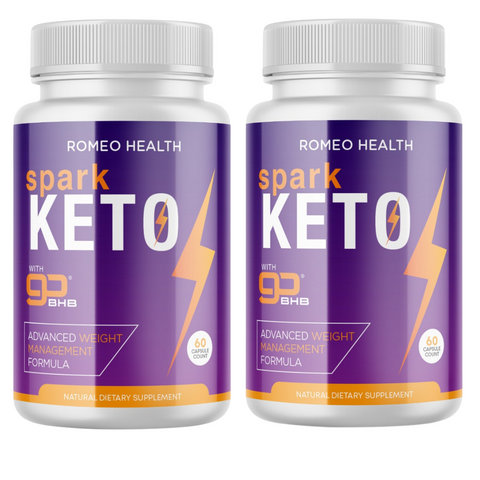 2 BOTTLES! Spark Keto Diet Pills Advanced Weight Loss BHB Ketones Fat Burner