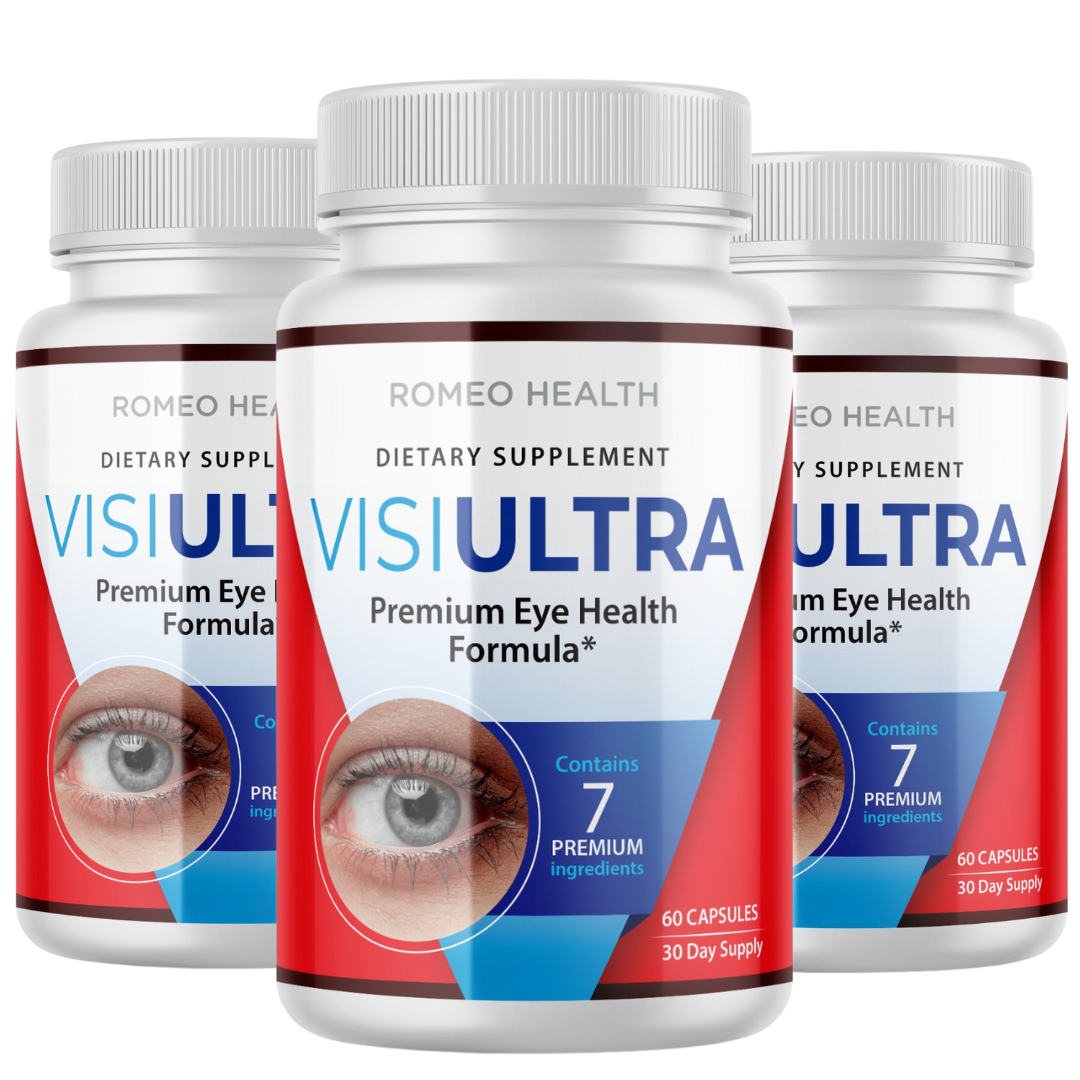 (3 Pack) Visiultra Premium Eye Supplement Pills, Supports Healthy Vision-60 CAPS