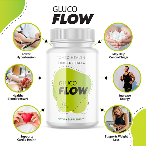 (3 Pack!) GlucoFlow Advanced Blood Sugar Upgraded Formula - New