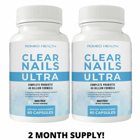 Clear Nails Ultra Extra Strength Formula Antifungal Probiotic Pills 60CT