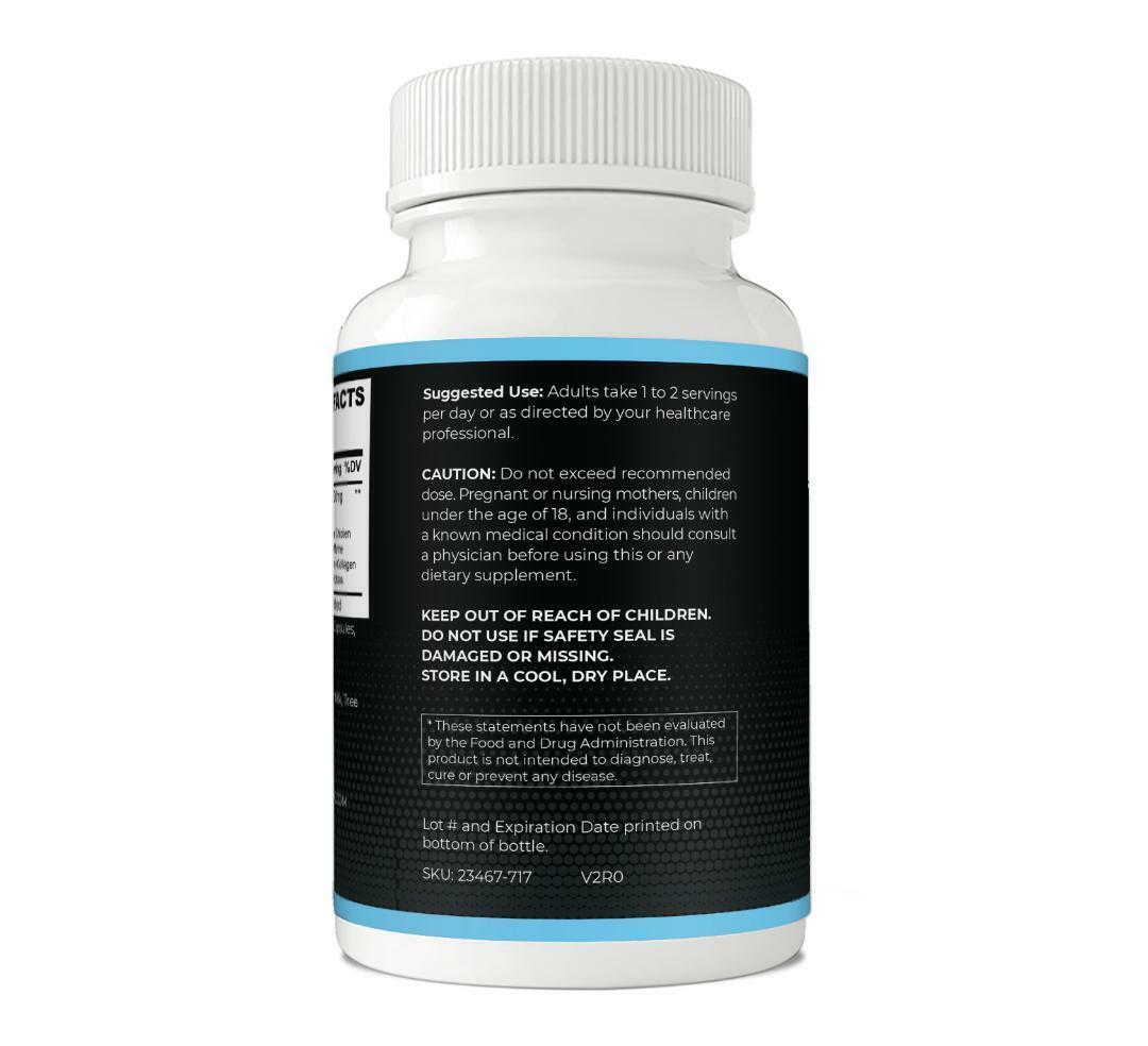 3 Bottles 100% Natural Multi Collagen Peptides Anti Aging Skin Collagen Pills