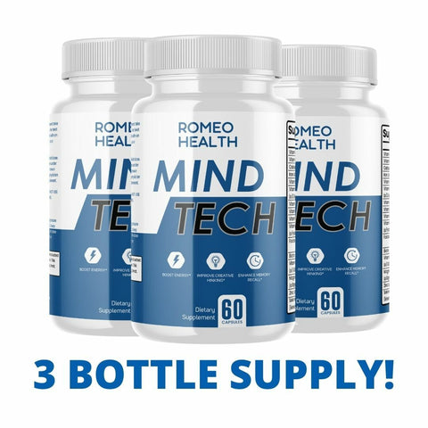 3 PACK! Mind Tech Nootropic Technologies Brain Booster Supplement 60 Capsules