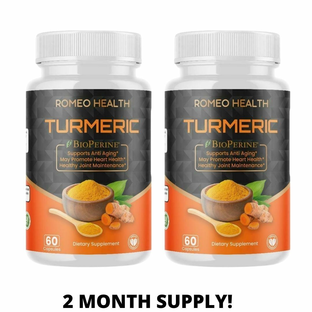 Turmeric Curcumin Highest Potency w/ BioPerine for High Absorption- 60 Veggie Ct