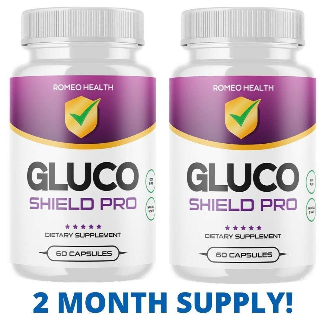 2 Pack! Gluco Shield Pro Supplement Supports Blood Sugar - Glucose Metabolism