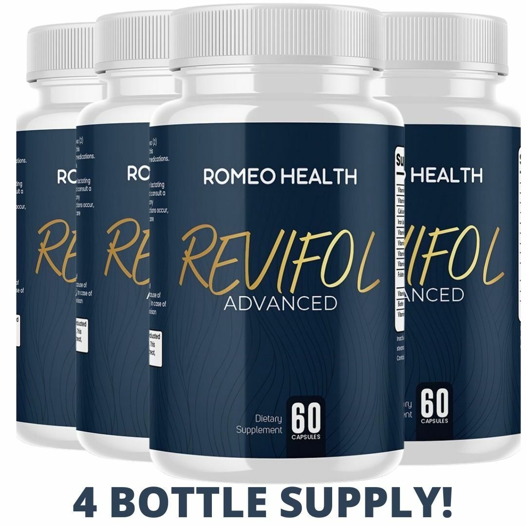 4 BOTTLES! Revifol Hair Skin and Nails Supplement Advanced Hair Growth Vitamins
