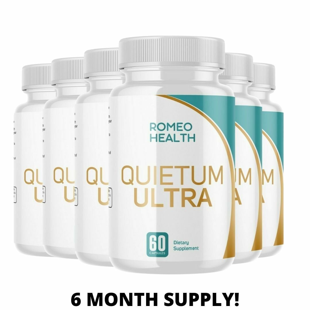 6 Bottle Deal! Quietum Ultra Complete Tinnitus Relief Supplement, 60 Capsules,