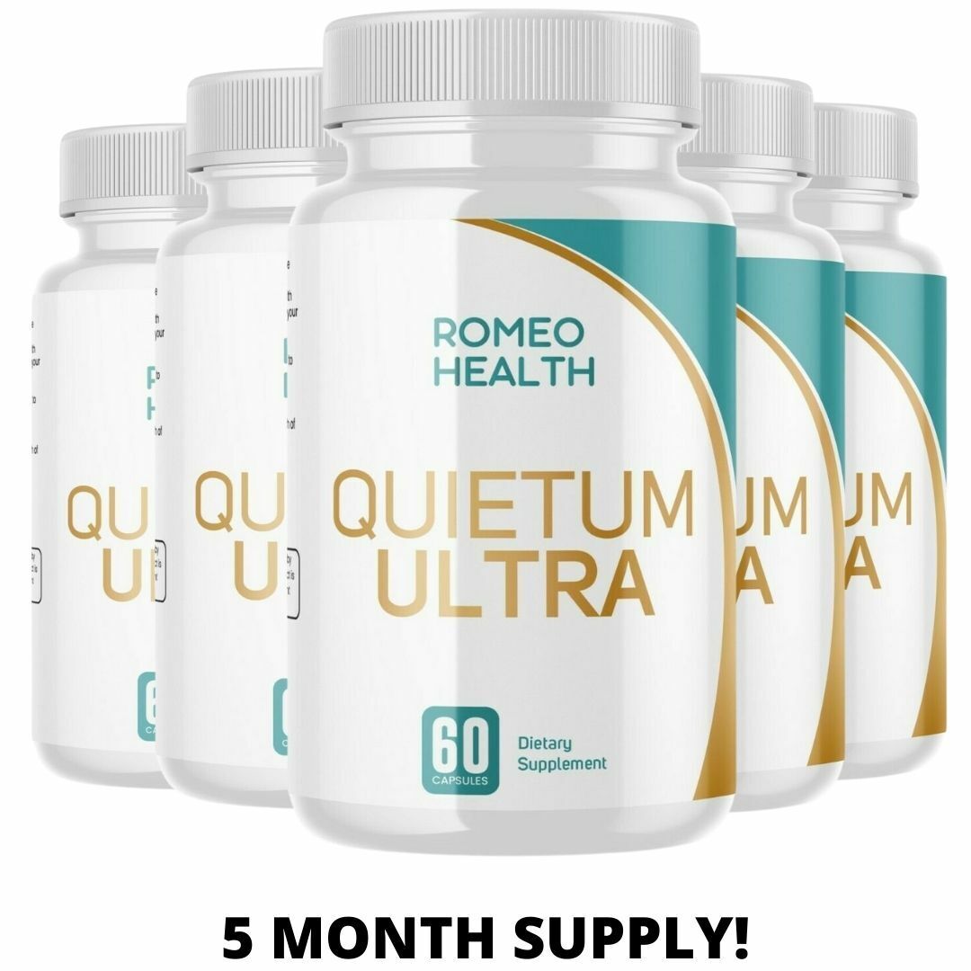 5 Bottle Deal! Quietum Ultra Complete Tinnitus Relief Supplement, 60 Capsules,