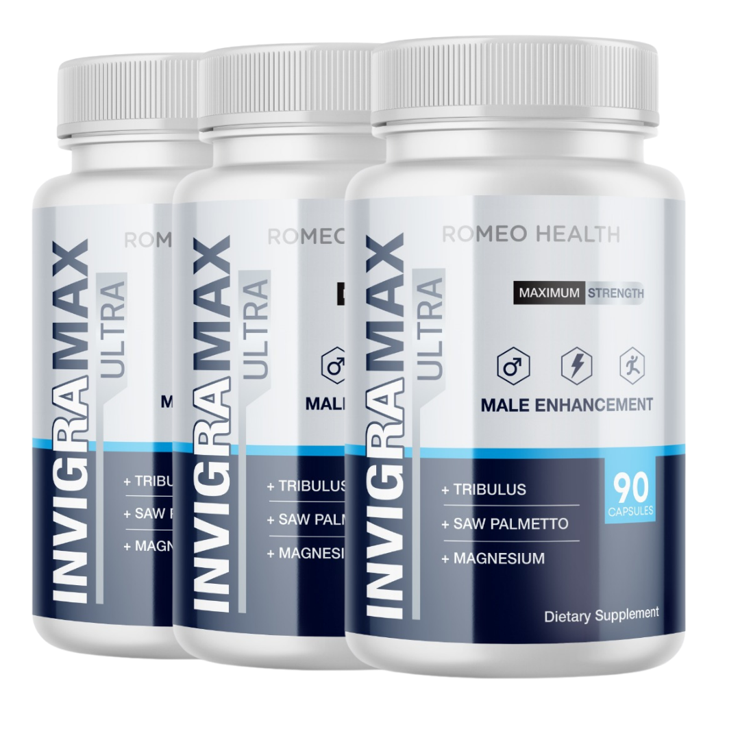 (3 Pack)INVIGRAMAX ULTRA Advanced Male Enhancement Formula 60ct Increase Stamina