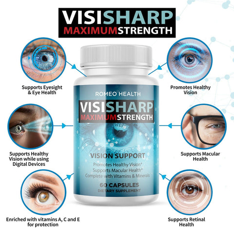 VISISHARP Maximum Strength Vision Support - 60 CAPSULES