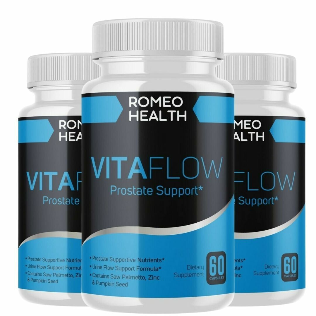 4 Bottles! Vitalflow Prostate Advanced Formula Support Supplement