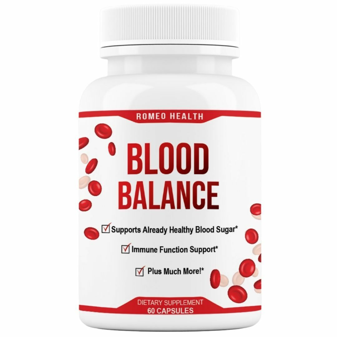 Blood Balance Advanced Formula Cholesterol Blood Sugar Glucose Support 60 Caps