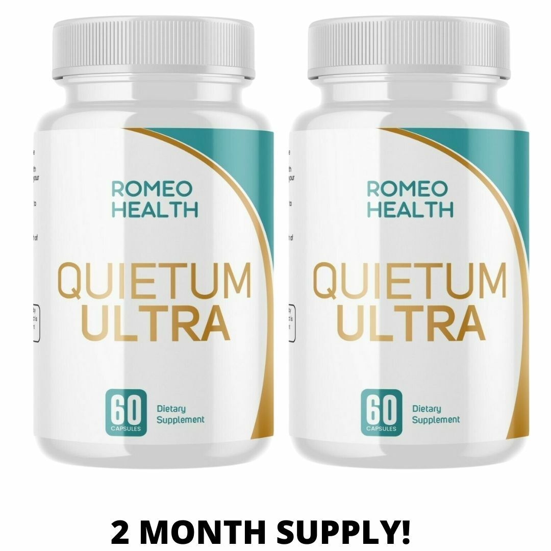 2 Bottles! Quietum Ultra Complete Tinnitus Relief Supplement, 60 Capsules,
