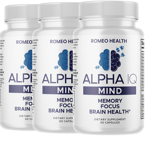 3 PACK! Alpha IQ Mind Brain Focus Memory Health Pro Mind Complex  Nootropic