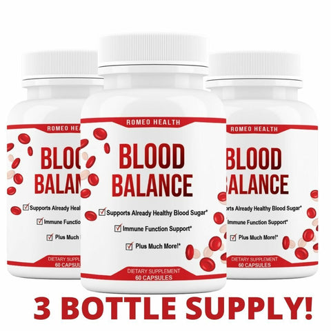 3 PACK! Blood Balance Advanced Formula Cholesterol Blood Sugar Glucose Support