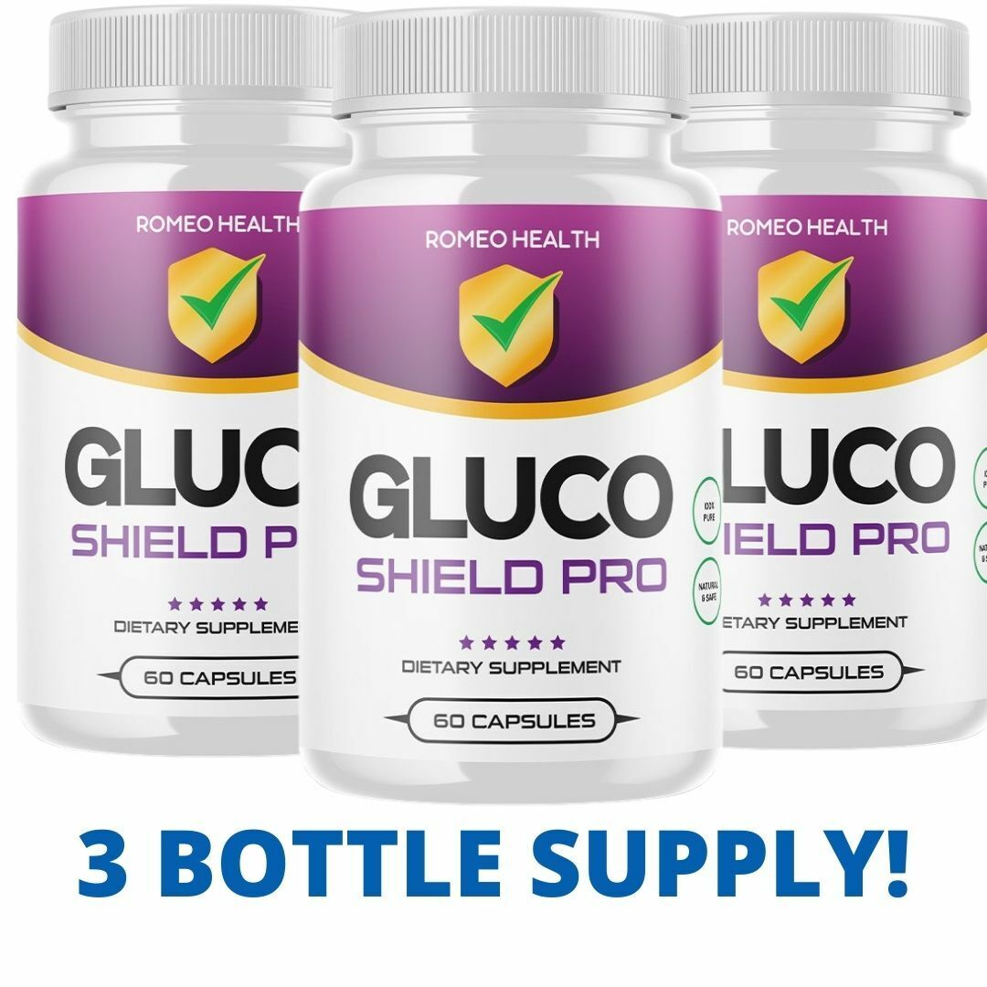 3 Pack! Gluco Shield Pro Supplement Supports Blood Sugar - Glucose Metabolism