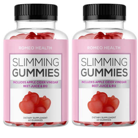 (2 Pack!) Slimming Gummies 1000MG Apple Cider Vinegar Weight Loss 60 Gummys